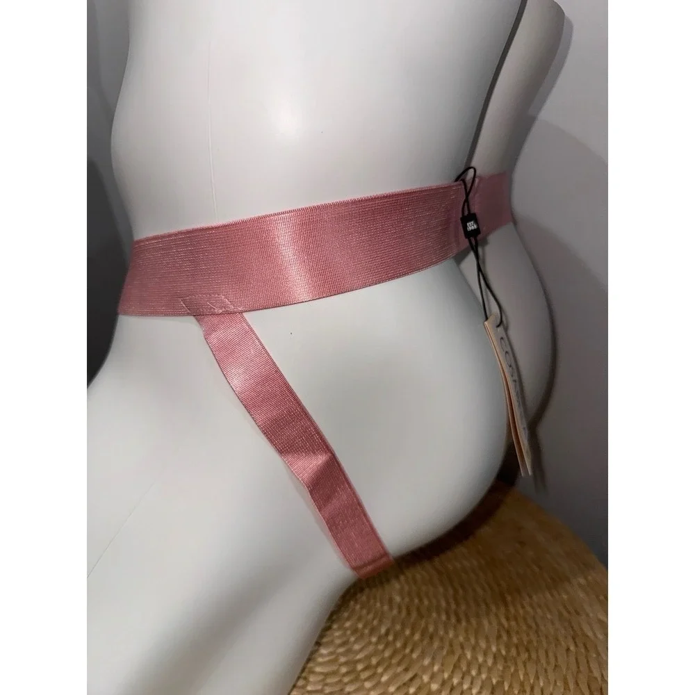 Cosabella Premium Floral Lace Men's Jock Strap Size L Pink NWT